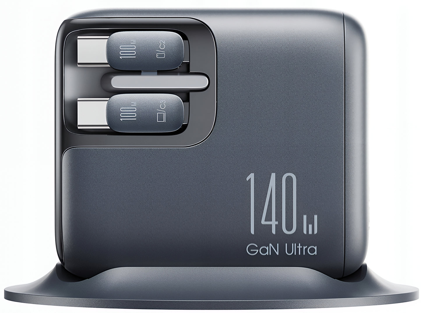 Caricabatterie Stazione Con Cavo USB-C Joyroom Podix JR-TRD01, 140W, 1 x USB-C - 2 x USB-A, Grigio