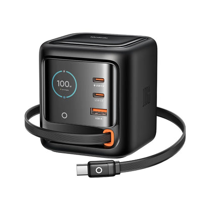 Caricatore Stazione Con Cavo USB-C Mcdodo FreeGo CH-1391 Display, 100W, 5A, 1 x USB-A - 2 x USB-C, Nero