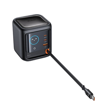 Caricatore Stazione Con Cavo USB-C Mcdodo FreeGo CH-1391 Display, 100W, 5A, 1 x USB-A - 2 x USB-C, Nero
