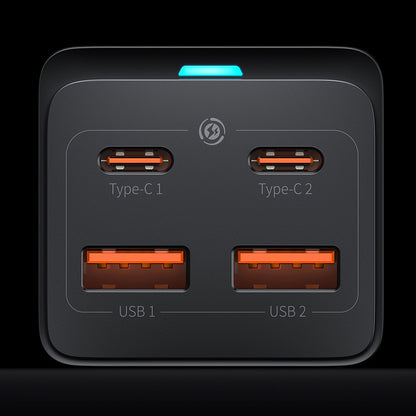 Caricabatterie Stazione USB-C Baseus GaN3 Pro, 100W, 5A, 2 x USB-A - 2 x USB-C, Nero, Ricondizionato CCGP000101