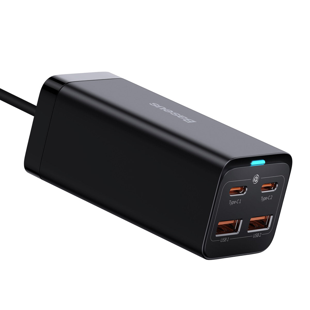 Caricabatterie Stazione USB-C Baseus GaN3 Pro, 100W, 5A, 2 x USB-A - 2 x USB-C, Nero, Ricondizionato CCGP000101