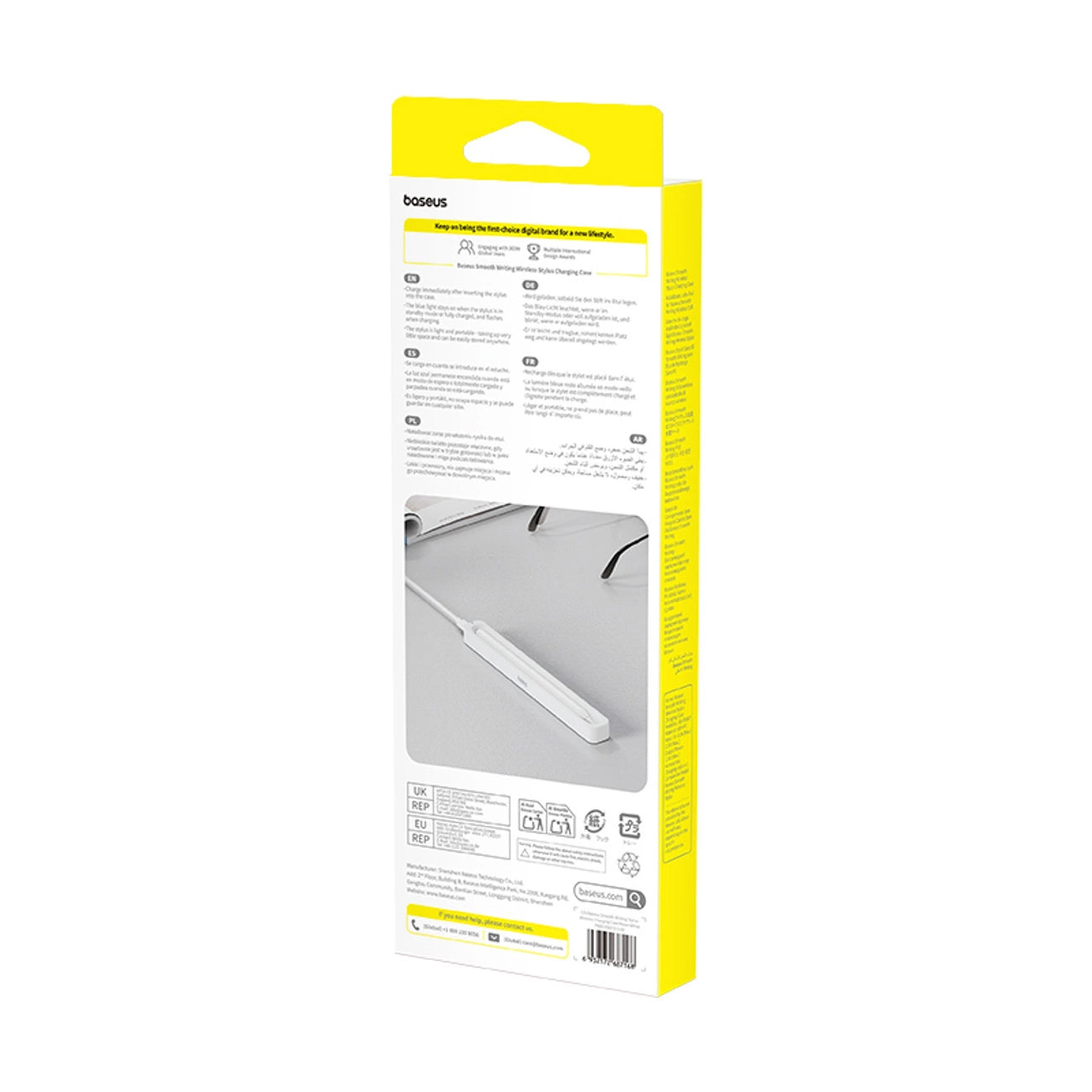 Caricabatterie Wireless Baseus per Touchpen Smooth Writing Stylus, Bianco P80015907213-00