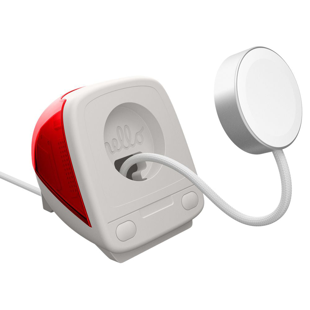 Supporto Spigen C1 Classic per Caricatore Wireless Apple Watch Series, Rosso