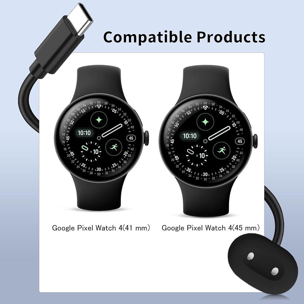 Caricabatterie Wireless Techsuit THPX per Google Pixel Watch 4 Series, Nero