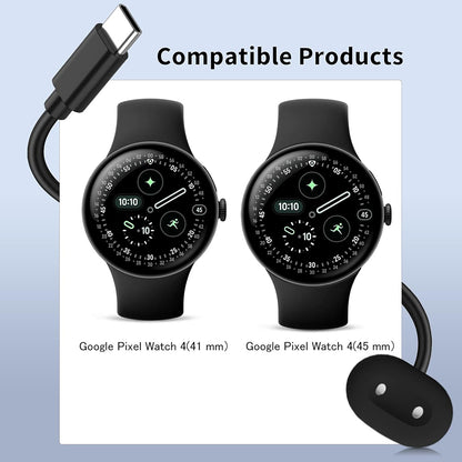 Caricabatterie Wireless Techsuit THPX per Google Pixel Watch 4 Series, Nero