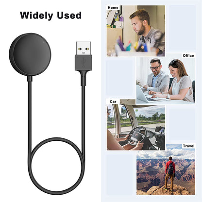 Caricabatterie Wireless Techsuit TSC12 per Samsung Galaxy Watch Series, USB-A, Nero