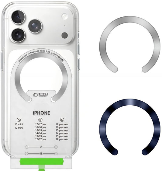 Adesivo Metallico Tech-Protect MMP-210, Set 2 pezzi, Blu Argento