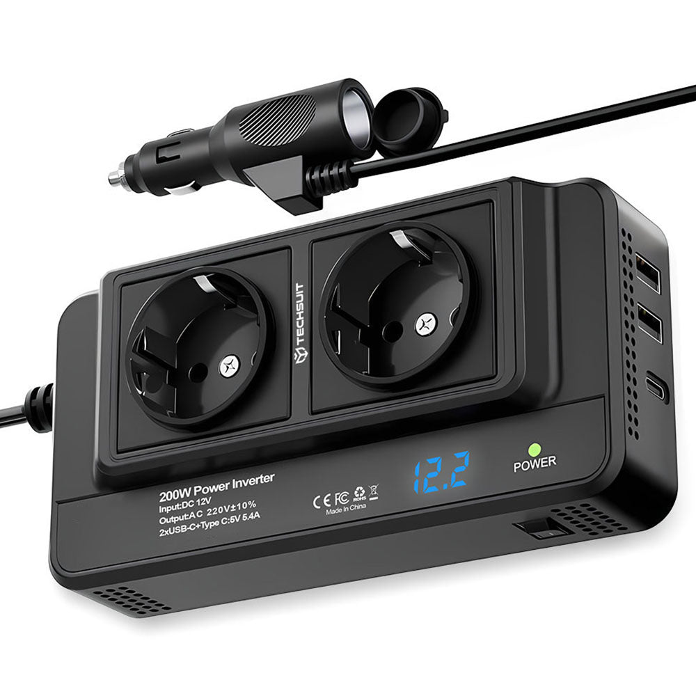Invertitore Elettrico Auto Techsuit PowerDriveX, 200W