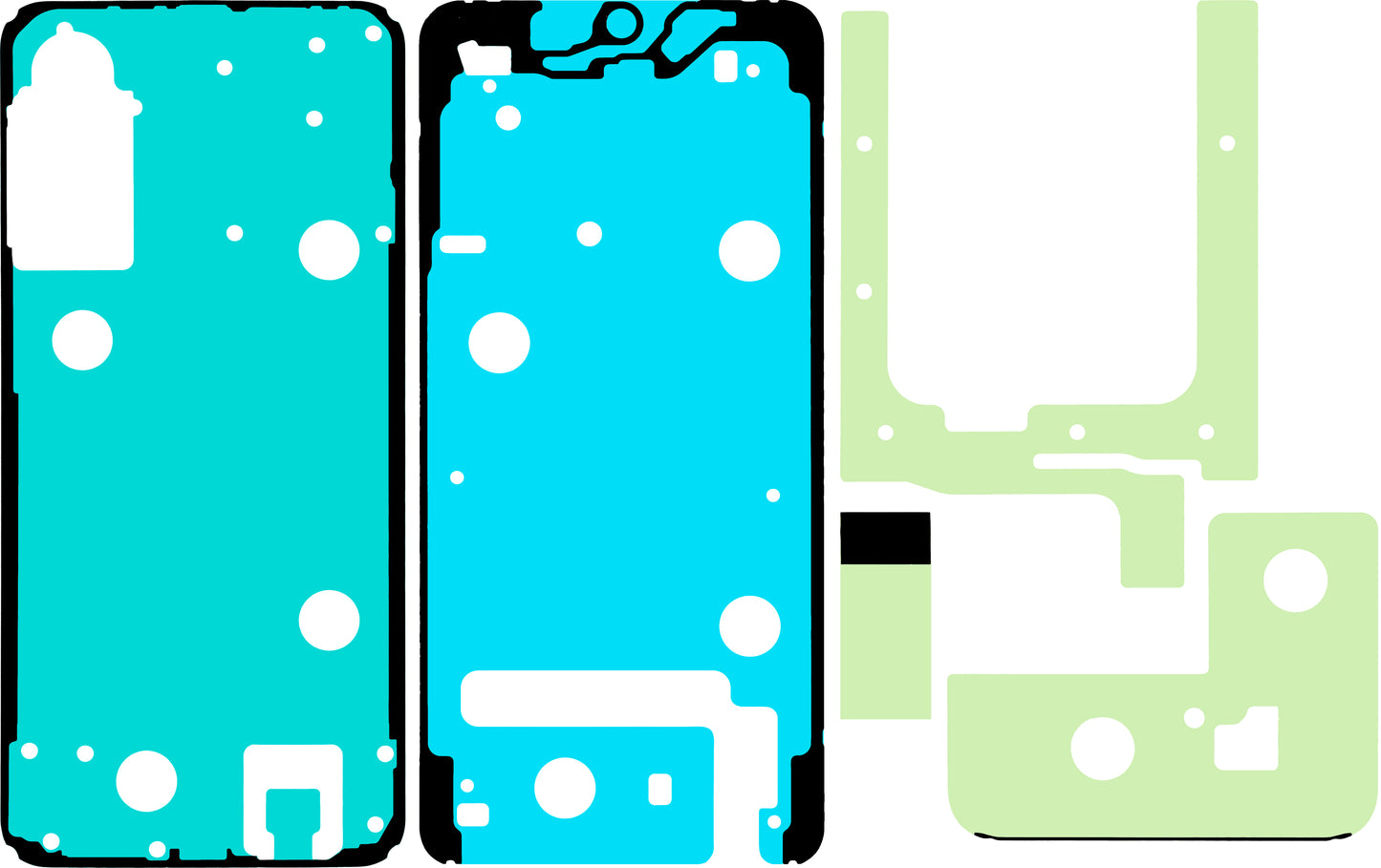 Kit Adesivo Display Samsung Galaxy A57 5G, Service Pack GH82-39334A