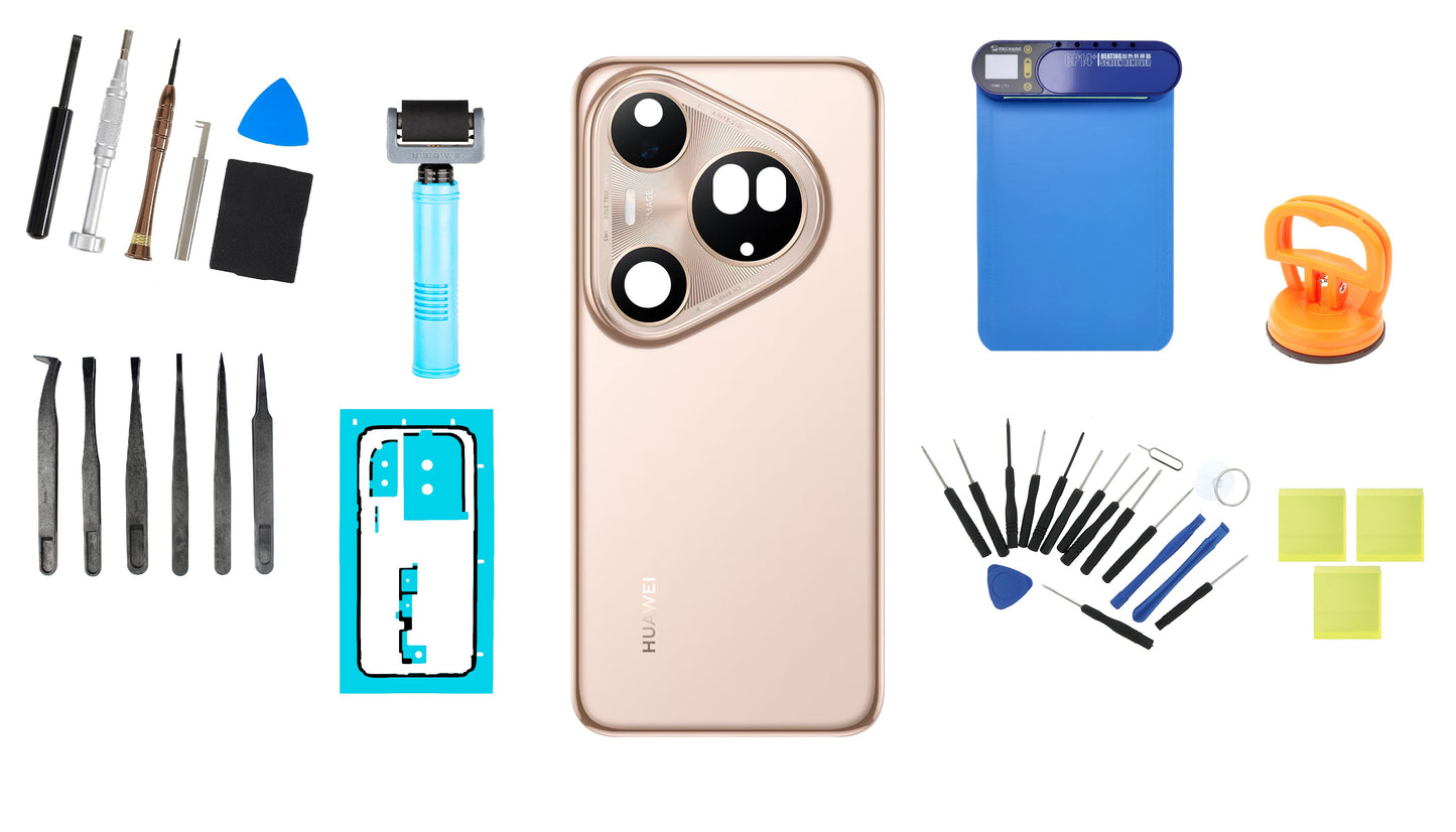 Kit Cover Batteria Huawei Pura 80 Ultra Prestige Gold Service Pack e Strumenti di Assistenza Dedicati