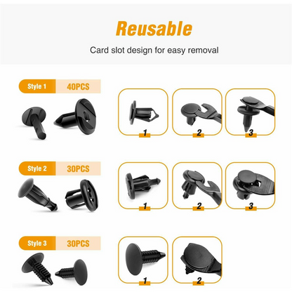 Kit Clips / Molle Auto OEM, 200in1