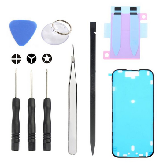 Kit Riparazione Jiafa JF-8162 per sostituzione Batteria Apple iPhone 16, 9in1
