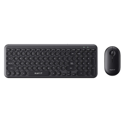 Kit Tastiera e Mouse Wireless HAVIT, Nero