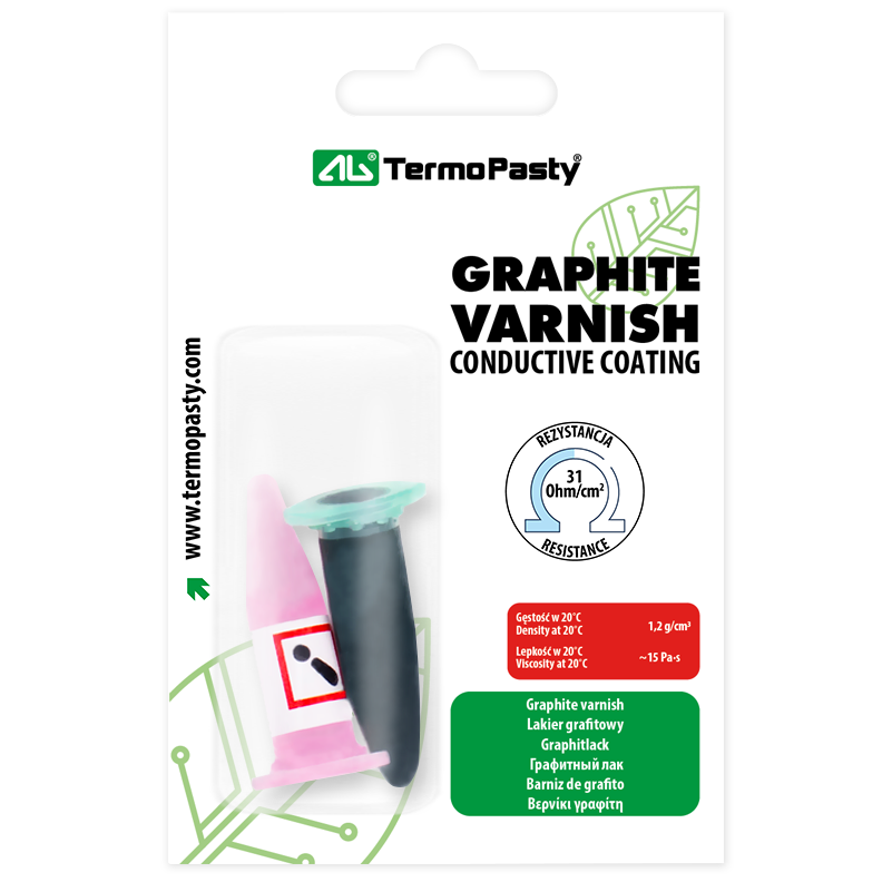 Lacca grafite AG Termopasty, 2ml, Set 2 pezzi ART.AGT-022