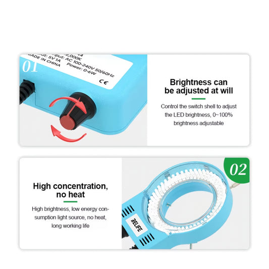 Lampada Relife RL-033M per Microscopio, Grigia