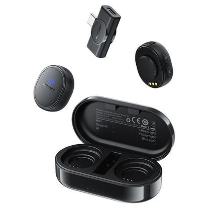 Lavaliera Acefast R3, USB-C, Set 2 pezzi, Nera