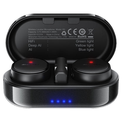 Lavaliera Acefast R3, USB-C, Set 2 pezzi, Nera