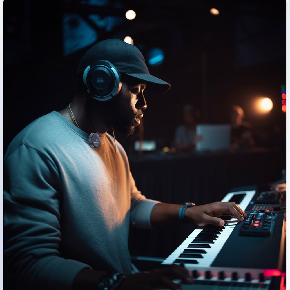 Lavalier Techsuit LW5, USB-C, Set 2 pezzi, Nero