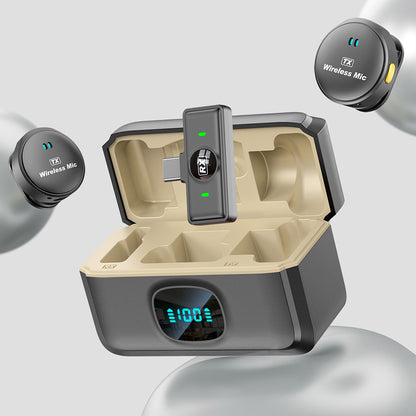 Lavalier Techsuit LW5, USB-C, Set 2 pezzi, Nero