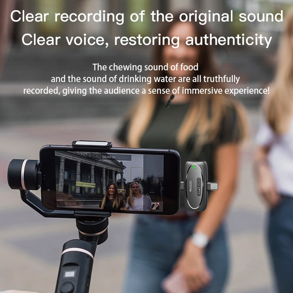 Lavalier Yesido KR15, USB-C / Lightning, Set 2 pezzi, Nero