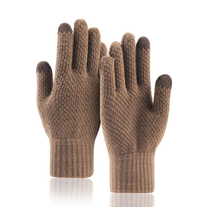 Guanti Invernali Touchscreen Uomo Techsuit ST0013, Taglia 22cm, Marrone