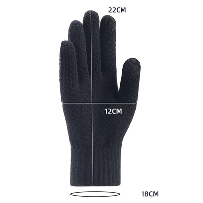 Guanti Invernali Touchscreen Uomo Techsuit ST0013, Taglia 22cm, Marrone