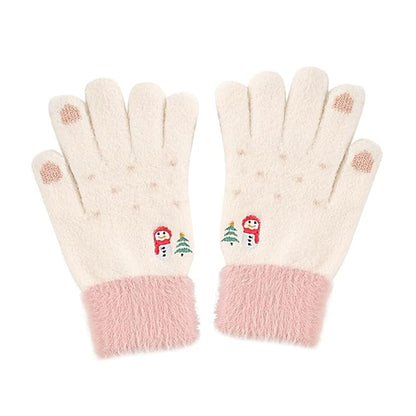 Guanti Invernali Tattici Donna Techsuit ST0011, Taglia 17cm, Bianchi