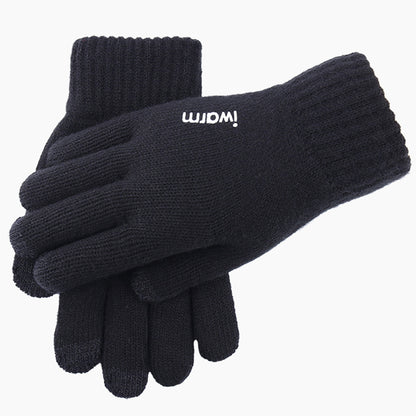 Guanti Invernali Touchscreen Iwarm ST0005, Taglia 21cm, Neri