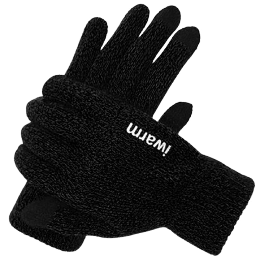 Guanti Invernali Touchscreen Iwarm ST0005, Taglia 21cm, Neri