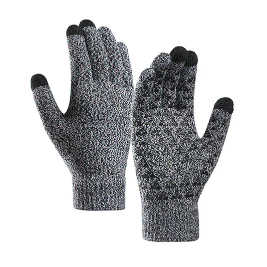 Guanti Invernali Touch Iwarm ST0018, Taglia 23cm, Nero Grigio