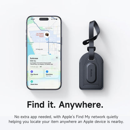 Mcdodo SmartTag Luggage Napa Pro AT-3790 per iOS Series, Nero