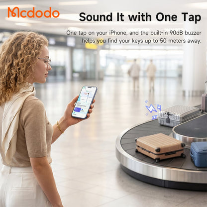 Mcdodo SmartTag Luggage Napa Pro AT-3790 per iOS Series, Nero
