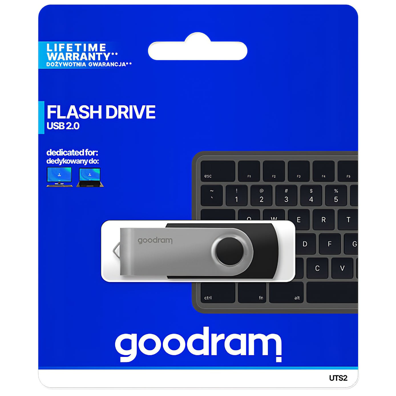 Memoria Esterna USB-A GoodRam UTS2, 64Gb UTS2-0640K0R11