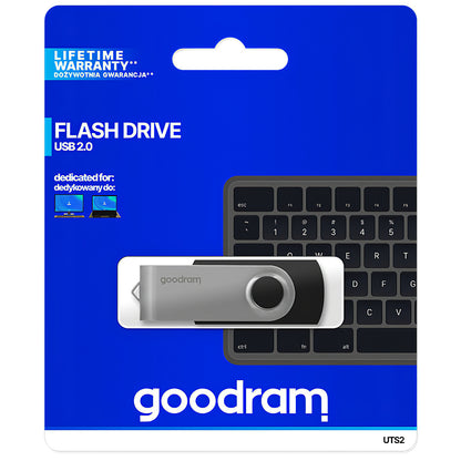Memoria Esterna USB-A GoodRam UTS2, 128Gb UTS2-1280K0R11