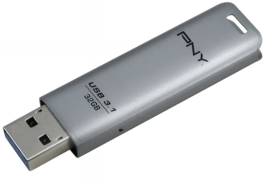 Memoria Esterna USB-A 3.1 PNY Elite Steel, 32Gb FD32GESTEEL31G-EF