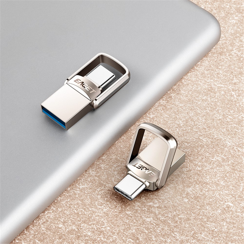Memoria Esterna USB-A 3.1 / USB-C Eaget CU20, 64Gb
