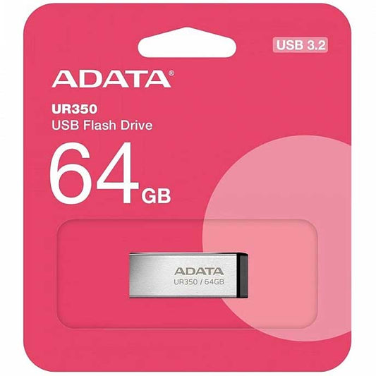Memoria esterna USB-A 3.2 Adata UR350, 64Gb UR350-64G-RSR/BK