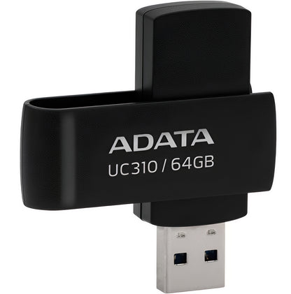 Memoria Esterna USB-A 3.2 Adata UC310, 64Gb UC310-64G-RBK