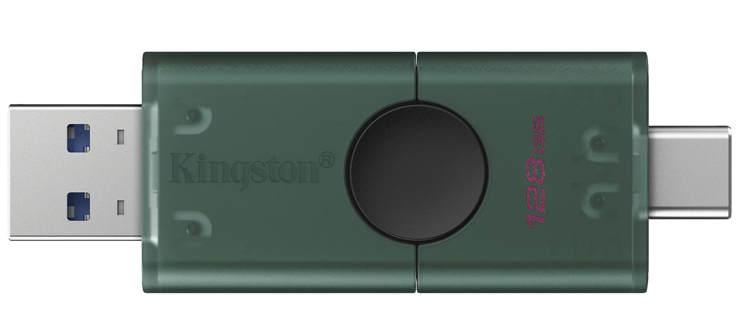 Memoria Esterna USB-A 3.2 / USB-C Kingston Duo, 128Gb DTDEG2/128GB