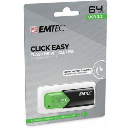Memoria Esterna USB-A 3.2 Emtec B110 Click Easy, 64Gb ECMMD64GB113