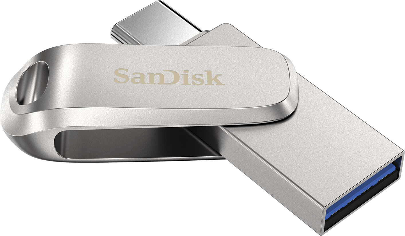External Memory USB-A 3.2 / USB-C SanDisk Ultra Luxe Dual Drive, 128Gb SDDDC4-128G-G46