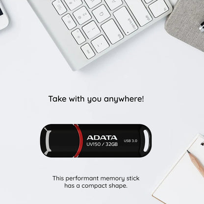 Memoria esterna USB-A 3.2 Adata UV150, 64 GB AUV150-64G-RBK
