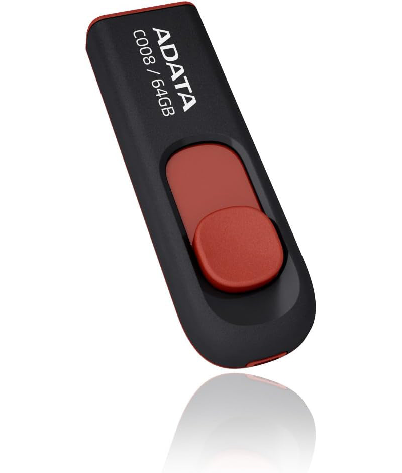 Memoria Esterna USB-A Adata C008, 64Gb AC008-64G-RKD
