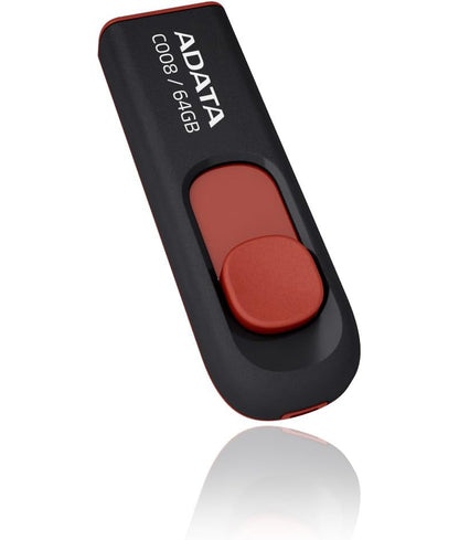 Memoria Esterna USB-A Adata C008, 64Gb AC008-64G-RKD