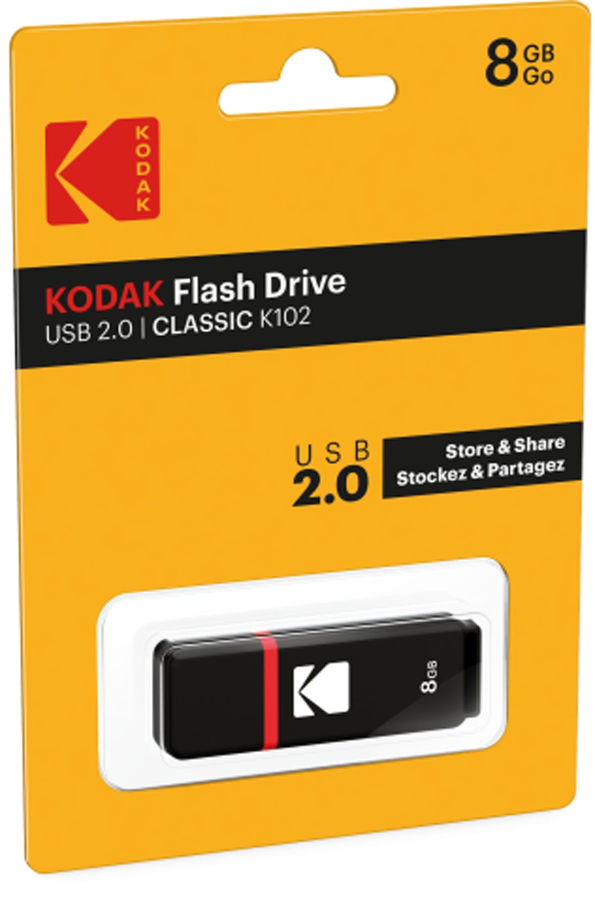 Memoria Esterna USB-A Kodak K102, 8Gb EKMMD8GK102