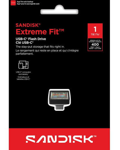 Memoria Esterna USB-C SanDisk Extreme Fit, 1TB SDCZ530-1T00-G46