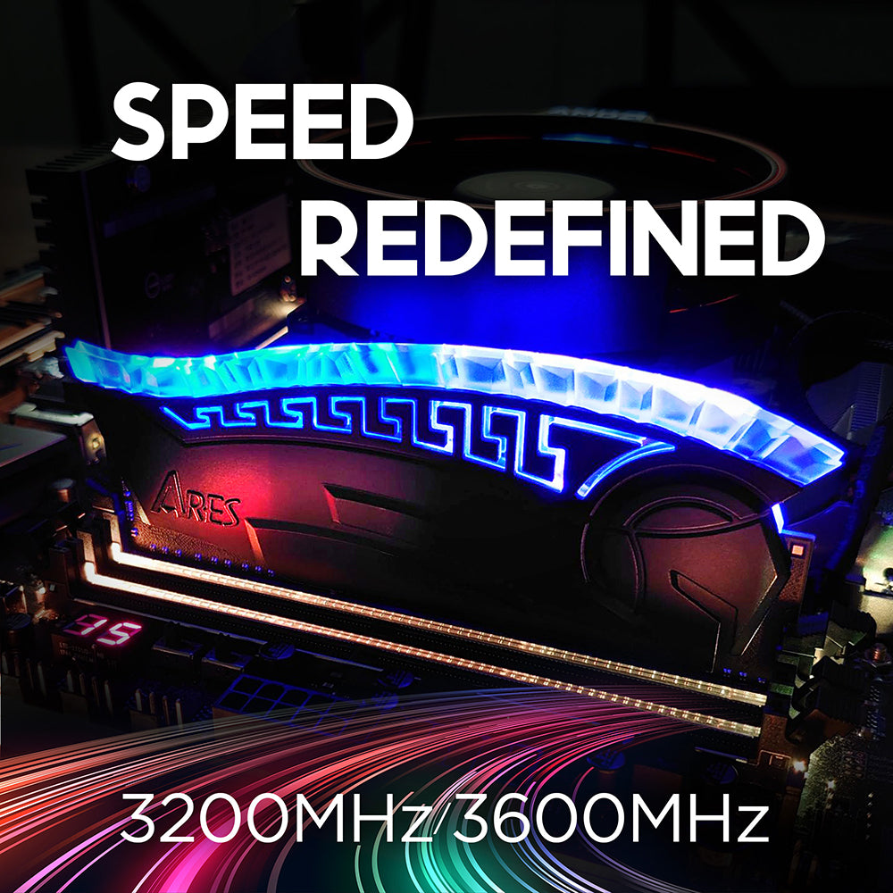 Memoria RAM Dato Ares Armor, DDR4, RGB, 8GB, 3200Mhz, CL16, Nera