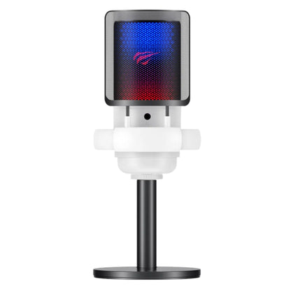 Microfono Cardioide HAVIT GK50, RGB, USB-C, 1.8m, Nero