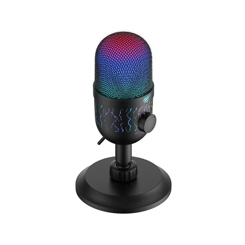 Microfono Gaming HAVIT GK52, RGB, USB-A, 1.8m, Nero