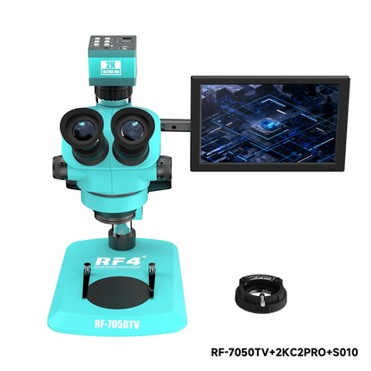 Microscopio con Monitor e Telecamera RF4 RF-7050TV + 2KC2PRO + S010